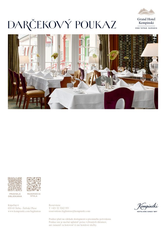 4-chodová večera „Špeciality šéfkuchára“